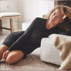 Athleta Classic Black Long Sleeve Dress